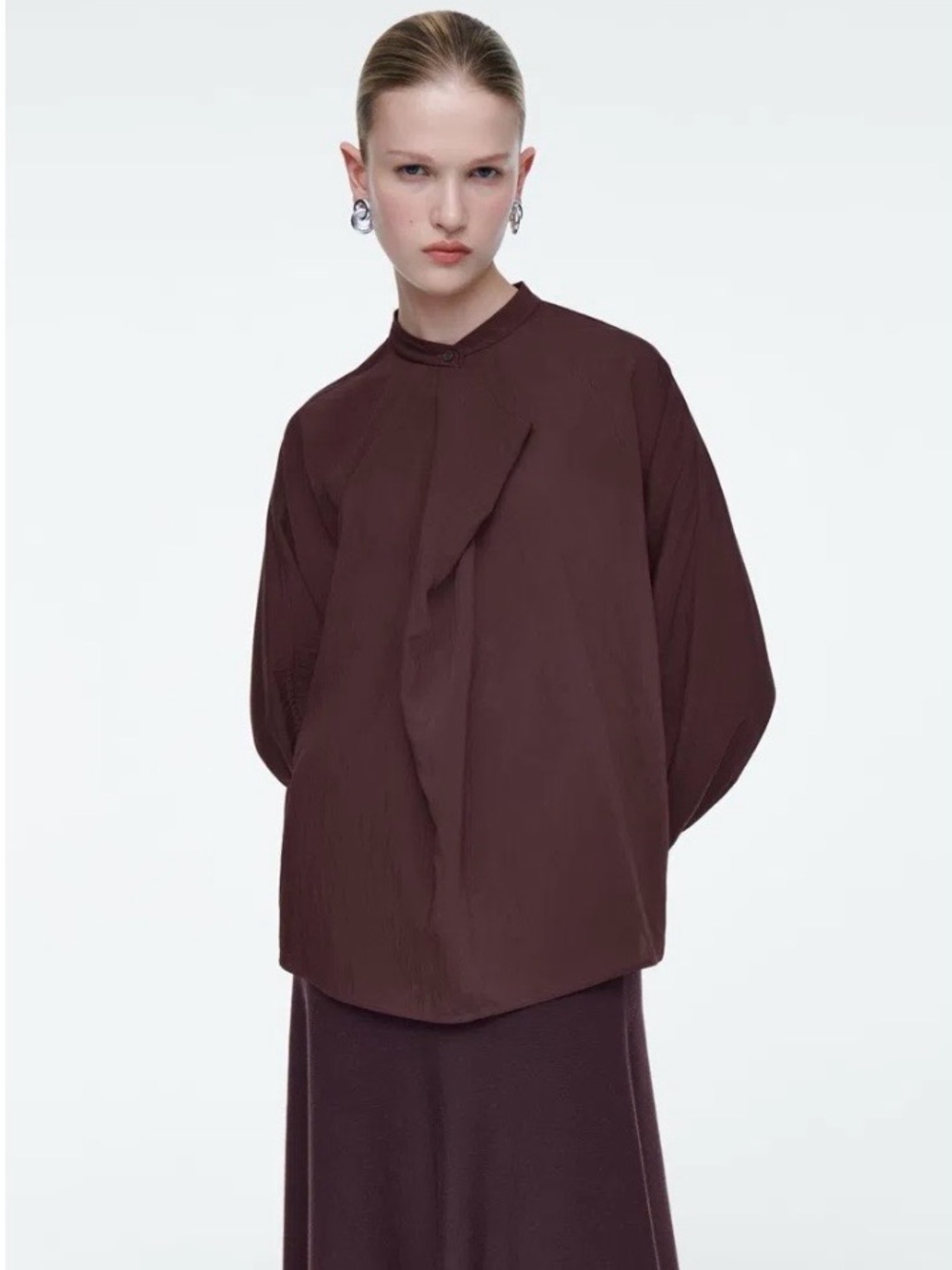 COS Draped-Panel Blouse